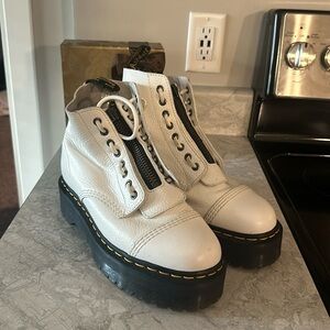White Doc Marten Sinclair Boots